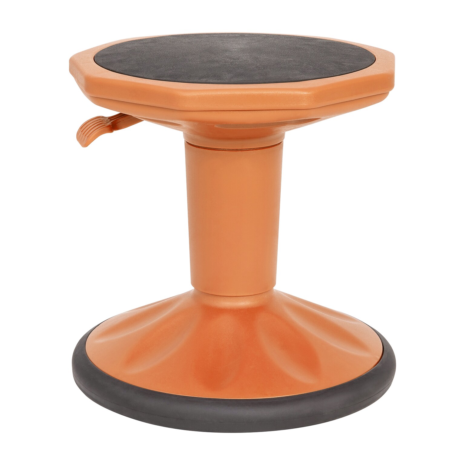 Flash Furniture Carter Plastic Kids Adjustable Height Stool, Orange (AY9001SOR)