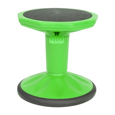 Flash Furniture Carter Plastic Kids Adjustable Height Stool, Green (AY9001SGN)