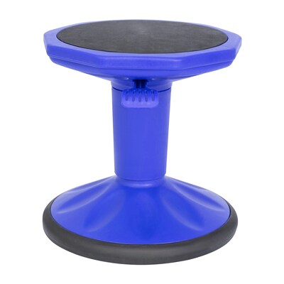 Flash Furniture Carter Plastic Kids Adjustable Height Stool, Blue (AY9001SBL)