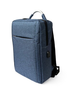 Club Rochelier Techo Collection 600D Polyester Backpack, Navy (CRB1221)