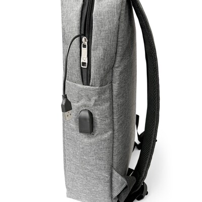 Club Rochelier Techo Collection 600D Polyester Backpack, Grey (CRB1221)