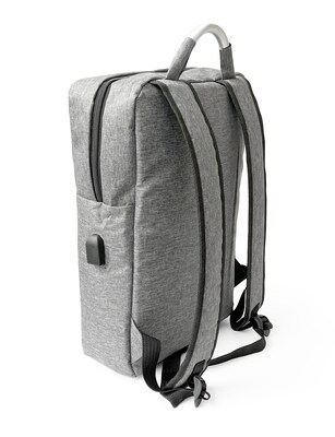 Club Rochelier Techo Collection 600D Polyester Backpack, Grey (CRB1221)