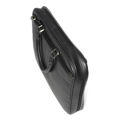 Club Rochelier Onyx Collection Leather Briefcase, Black (CRH08)