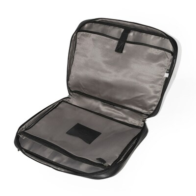 Club Rochelier Onyx Collection Leather Briefcase, Black (CRH08)