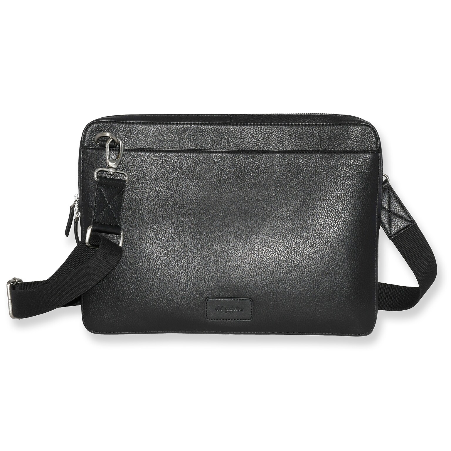 Club Rochelier Onyx Collection Leather Briefcase, Black (CRH09)