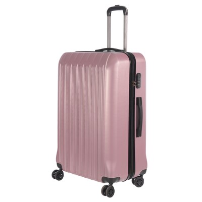 NICCI Grove 2 Collection ABS Plastic Hardside Spinner Luggage, Dusty Pink (CRL006L)