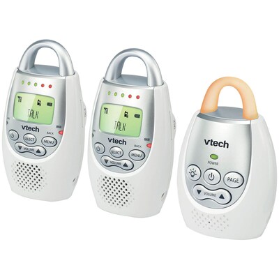 VTech Safe&Sound Digital Audio Baby Monitor with 2 Parent Units, Multicolored (DM221-2)