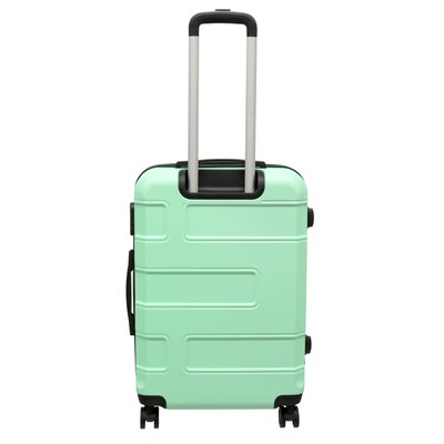 NICCI Deco Collection ABS Plastic 4-Wheel Spinner Luggage, Mint (CRL010M)