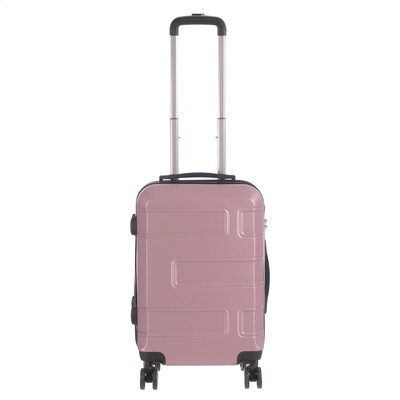 NICCI Deco Collection ABS Plastic Luggage, Dusty Pink (CRL010S)
