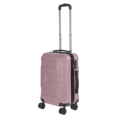 NICCI Deco Collection ABS Plastic Luggage, Dusty Pink (CRL010S)
