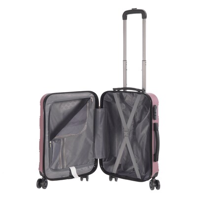 NICCI Deco Collection ABS Plastic Luggage, Dusty Pink (CRL010S)