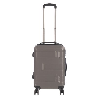 NICCI Deco Collection ABS Plastic Luggage, Charcoal Grey (CRL010S)