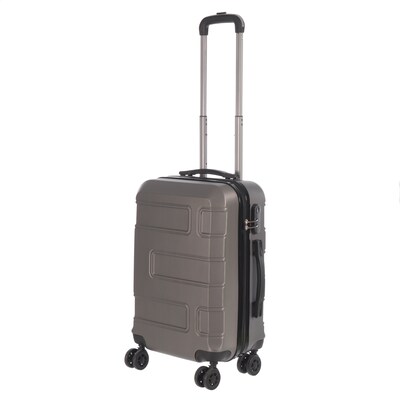 NICCI Deco Collection ABS Plastic Luggage, Charcoal Grey (CRL010S)