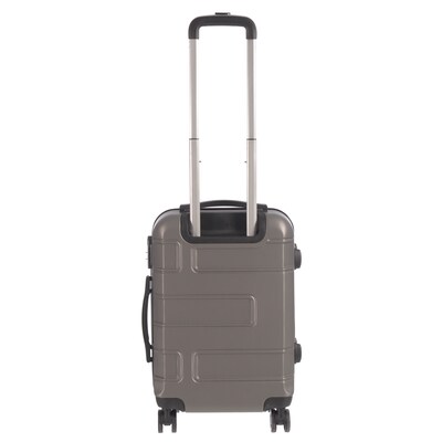 NICCI Deco Collection ABS Plastic Luggage, Charcoal Grey (CRL010S)