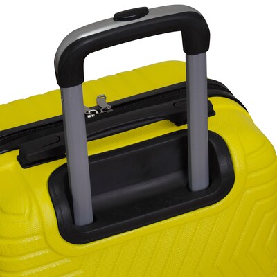 NICCI Lattitude Collection ABS Plastic 3P Set Luggage, Yellow (CRL015)