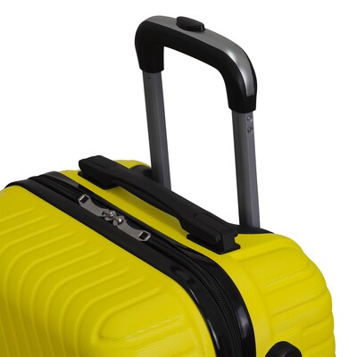 NICCI Lattitude Collection ABS Plastic 3P Set Luggage, Yellow (CRL015)