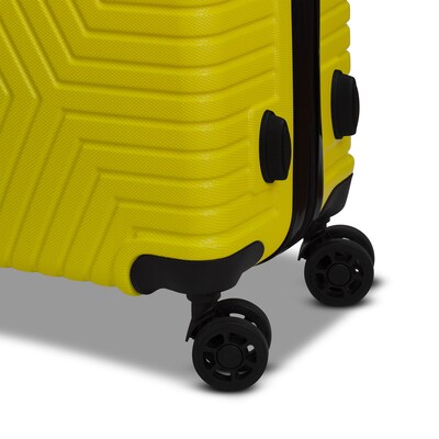NICCI Lattitude Collection ABS Plastic 3P Set Luggage, Yellow (CRL015)