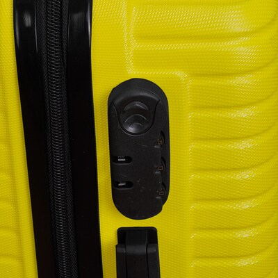 NICCI Lattitude Collection ABS Plastic 3P Set Luggage, Yellow (CRL015)