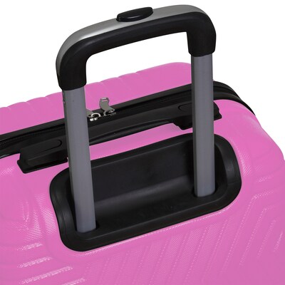 NICCI Lattitude Collection ABS Plastic 3P Set Luggage, Pink (CRL015)