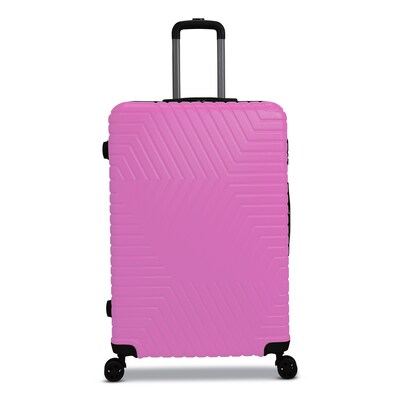 NICCI Lattitude Collection ABS Plastic 3P Set Luggage, Pink (CRL015)