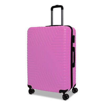 NICCI Lattitude Collection ABS Plastic 3P Set Luggage, Pink (CRL015)