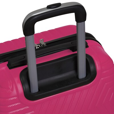 NICCI Lattitude Collection ABS Plastic 3P Set Luggage, Fuchsia (CRL015)