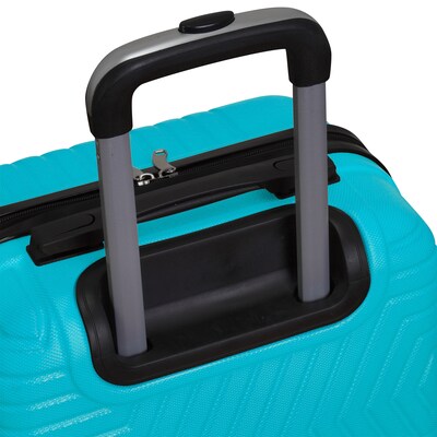 NICCI Lattitude Collection ABS Plastic 3P Set Luggage, Aqua (CRL015)
