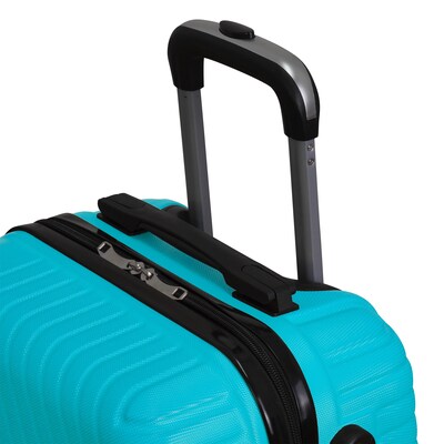 NICCI Lattitude Collection ABS Plastic 3P Set Luggage, Aqua (CRL015)