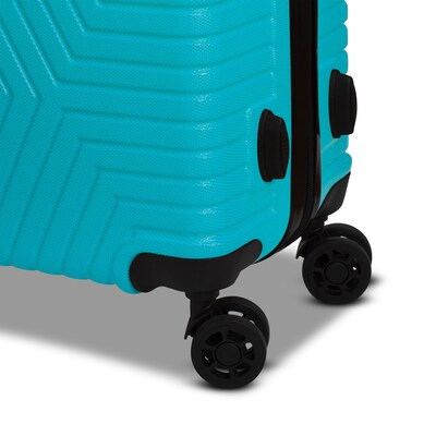 NICCI Lattitude Collection ABS Plastic 3P Set Luggage, Aqua (CRL015)