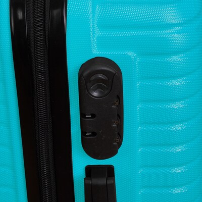 NICCI Lattitude Collection ABS Plastic 3P Set Luggage, Aqua (CRL015)