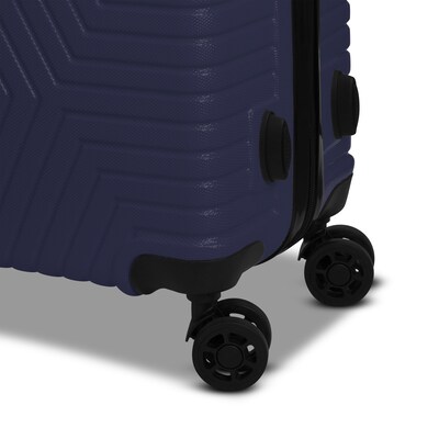 NICCI Lattitude Collection ABS Plastic 3P Set Luggage, Dark Blue (CRL015)