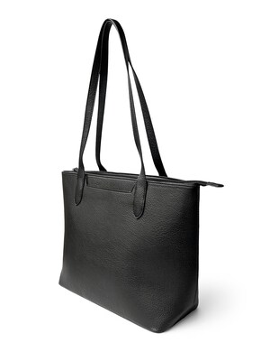 NICCI Handbag Collection P.U. Tote Messenger Bag, Black (NH01)