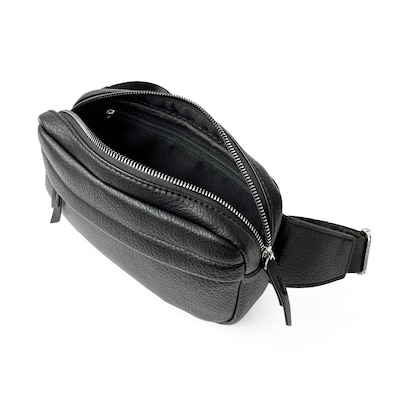 Nicci Handbag Collection P.U Ladies Waistbag, Black, 5.12" (NH04)