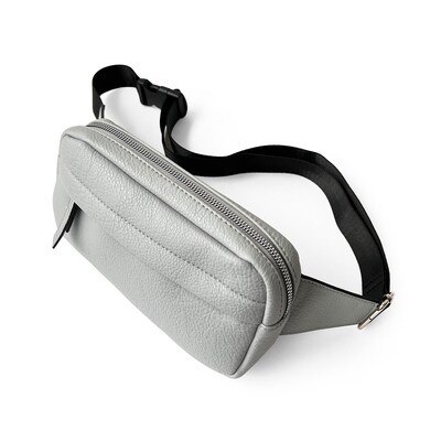 Nicci Handbag Collection P.U Ladies Waistbag, Light Grey, 5.12 (NH04)