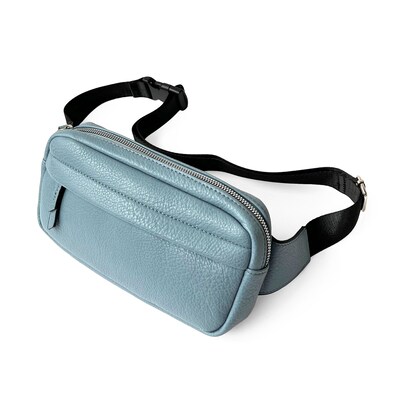 Nicci Handbag Collection P.U Ladies Waistbag, Powder Blue, 5.12 (NH04)