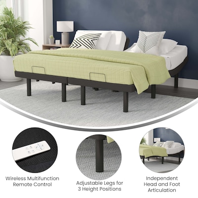Flash Furniture Selene Adjustable Bed Base with Wireless Remote, Split King (ALDM0201SPK)