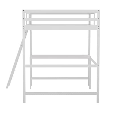 Flash Furniture Riley Loft Bed Frame with Desk, Full (MHLBD5WHF)