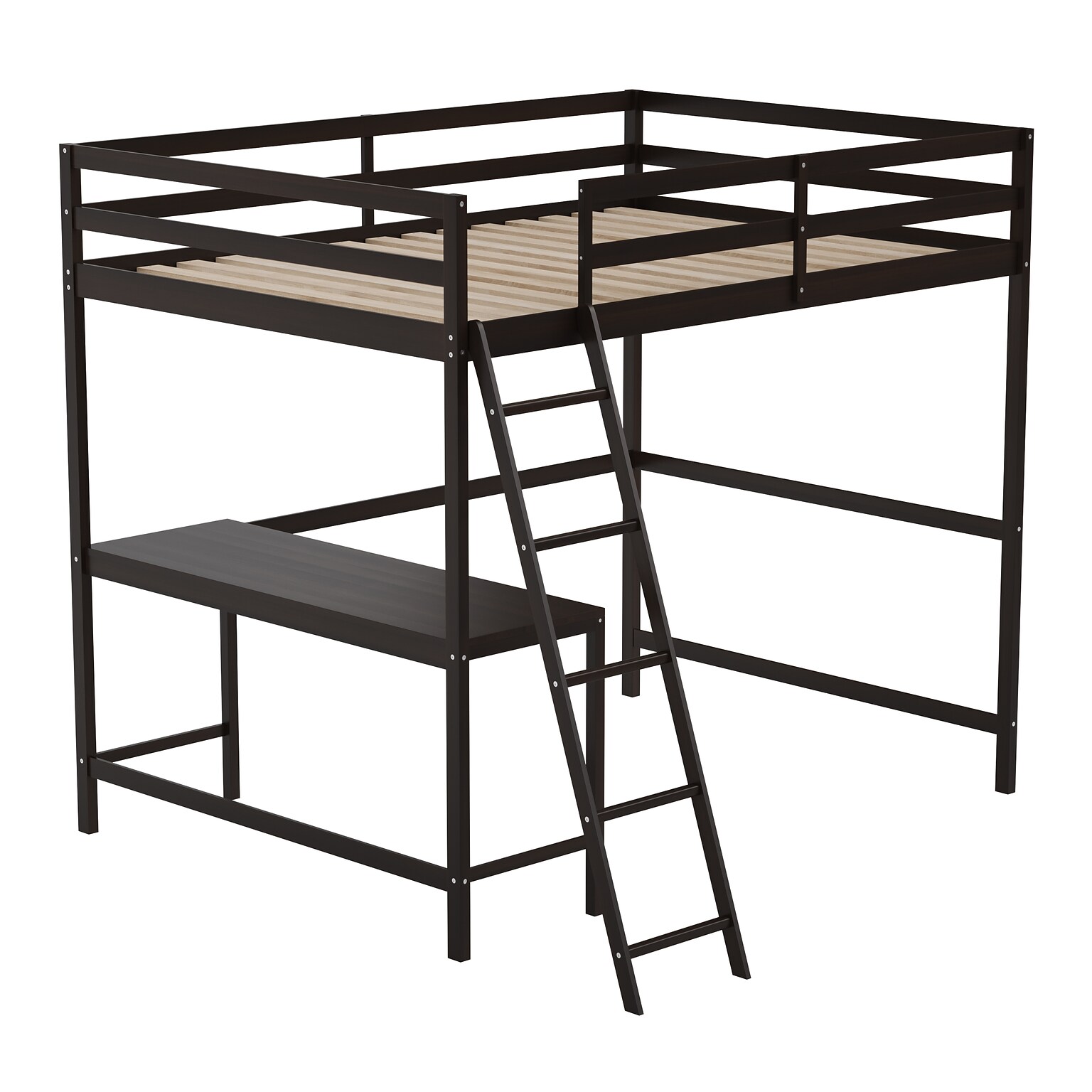 Flash Furniture Riley Loft Bed Frame with Desk, Full (MHLBD5ESPF)