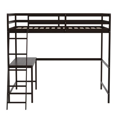 Flash Furniture Riley Loft Bed Frame with Desk, Full (MHLBD5ESPF)