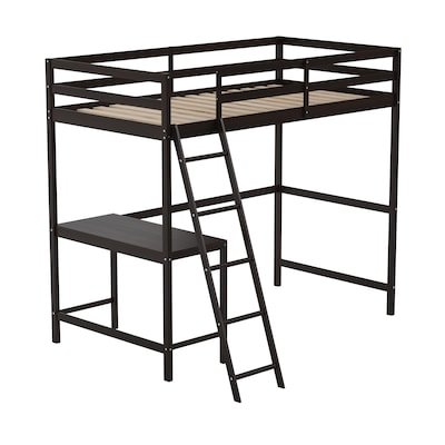 Flash Furniture Riley Loft Bed Frame with Desk, Twin (MHLBD5ESPT)