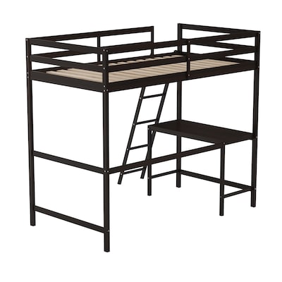 Flash Furniture Riley Loft Bed Frame with Desk, Twin (MHLBD5ESPT)