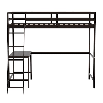 Flash Furniture Riley Loft Bed Frame with Desk, Twin (MHLBD5ESPT)
