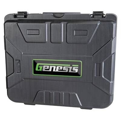 Genesis 20-Volt Li-Ion Cordless Impact Wrench Kit with Charger, Battery, Sockets & Storage Case, Gray (GLIW20AK)