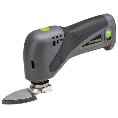 Genesis 8-Volt Li-Ion Cordless Oscillating Tool with Battery Pack, Charger & Sandpaper, Gray (GLMT08
