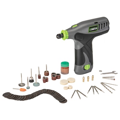 Genesis 8-Volt Li-Ion Rotary Tool with 65-Piece Accessory Set, Gray (GLRT08B-65)