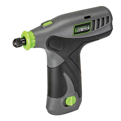 Genesis 8-Volt Li-Ion Rotary Tool with 65-Piece Accessory Set, Gray (GLRT08B-65)