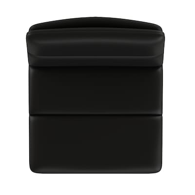 Flash Furniture Hughes Modern Faux Leather Channel Stitched Barstool, Black, 2 Pieces (CH202071BK)