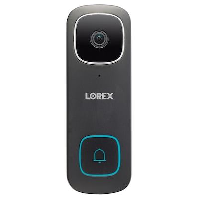 Lorex 2K QHD Wired Smart Video Doorbell, Black (LORB451AJDBE)