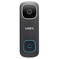 Lorex 2K QHD Wired Smart Video Doorbell, Black (LORB451AJDBE)