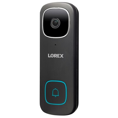 Lorex 2K QHD Wired Smart Video Doorbell, Black (LORB451AJDBE)